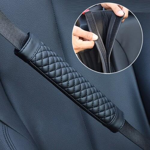 For Audi A3 8L 8V 8P A4 B5 B6 B7 B8 A5 A6 C5 C6 C7 A7 A8 D2 D3 Car Seat Belt Cover Pu Leather Shoulder Protector Pads