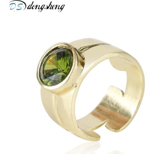 Dongsheng Fashion Doctor DW Ring Size 6-12 Adjustable Metal Crystal Wedding Ring Gift Doctor DW Finger Ring for Women Men-25