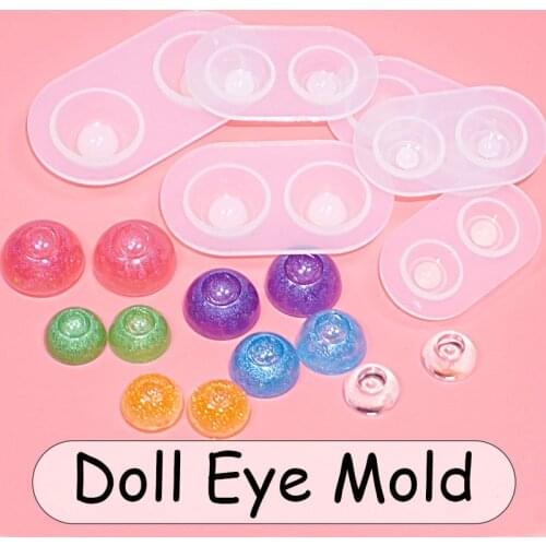 Doll Eye Mold Small Doll Pupil Mould Doll Eyes DIY Clear Soft Mold for Resin Art Uv Resin Pendant Mold Epoxy Resin Molds