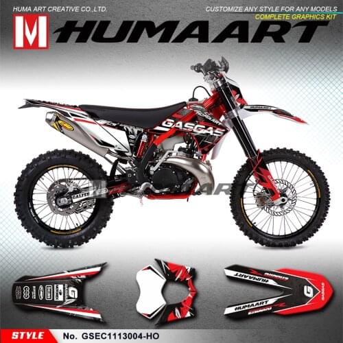 HUMAART MX Stickers Vinyl Decal Graphic Kit for Gas Gas EC 125 200 250 300 2T 450 4T 250F 300F 450F SIX DAYS 2011 2012 2013