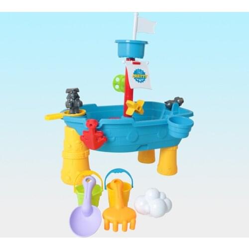 Sand Water Table for Toddlers 17-Piece Water Play Table for Kids Outdoor and Indoor with Accessories and Tools BM88