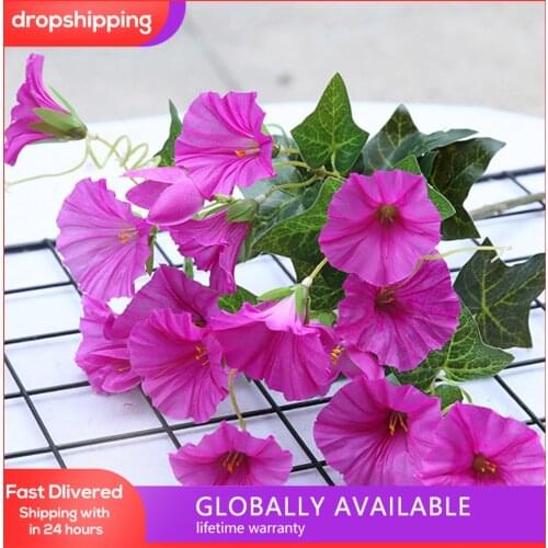 35cm Fake Morning Glory Simulation Petunia Wedding Home Decor Rose Red White Yellow Artificial Flowers for wedding garden decor