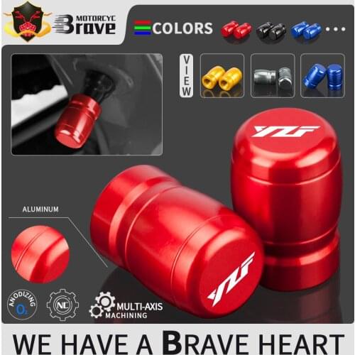 Motorcycle Tyre Valve Cover Tire Air Port Stem Cap Plug CNC Aluminum Accessories for Yamaha YZF R1 R3 R6 R1M R125 R6S R1S YZFR6