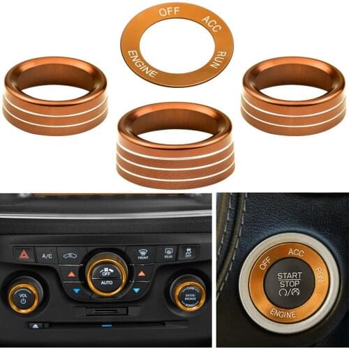 Engine Start Button Cover Compatible with Dodge Challenger Charger Chrysler 300/300s 2015-2020