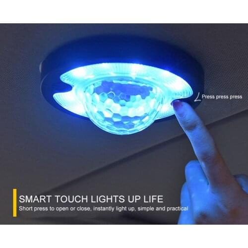 Small 1 Set Fashion Voice Control Car Dome Ambient Light Durable Roof Lamp Rhythm Flash Light for RV