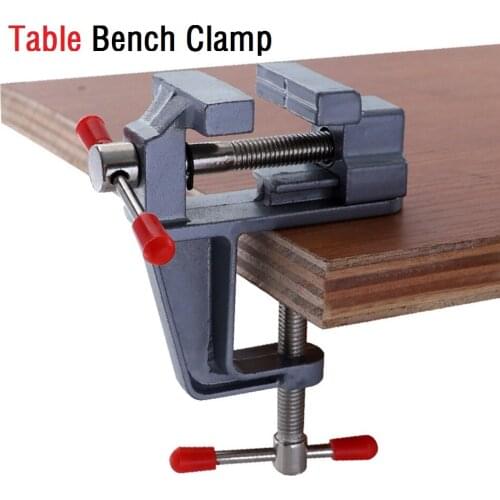 35MM Aluminum Alloy Table Bench Clamp Vise Miniature Jewelers Hobby Clamp On Table Bench Vise Multi-functional Mini Tool Vice