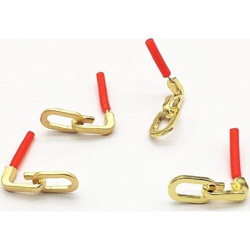 New Arrival! 22x9mm 100pcs Zinc Alloy Chain Shape Charm for Handmade Earrings make DIY Parts,Jewelry Accessories Finding