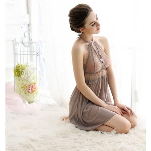 New Sexy Underwear Women Sexy Lingerie Ladies Lace Transparent Conjoined Dress Suit Erotic New Design Hot Free Shipping