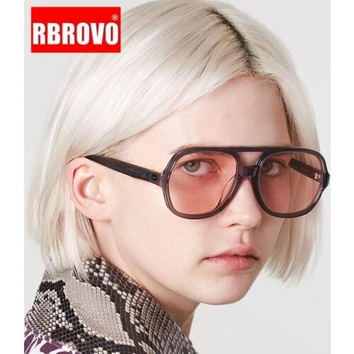 RBROVO 2021 Retro Sunglasses Women Oversized Glasses for Women Vintage Sunglasses Women Brand Designer Oculos De Sol Feminino