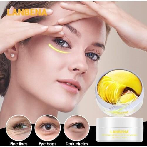 LANBENA Eye Patch Eye Mask Collagen Facial Mask ​Vitamin C Hyaluronic Retinol Facial Care Skin Care Products 60 Eye Patches