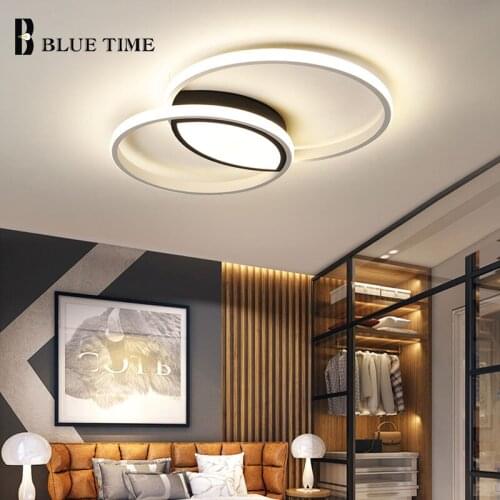 LED Modern Ceiling Lights Home Surface Mount Ceiling Lamps for Living Room Dining Room Bedroom Indoor Lighting Fixtures White