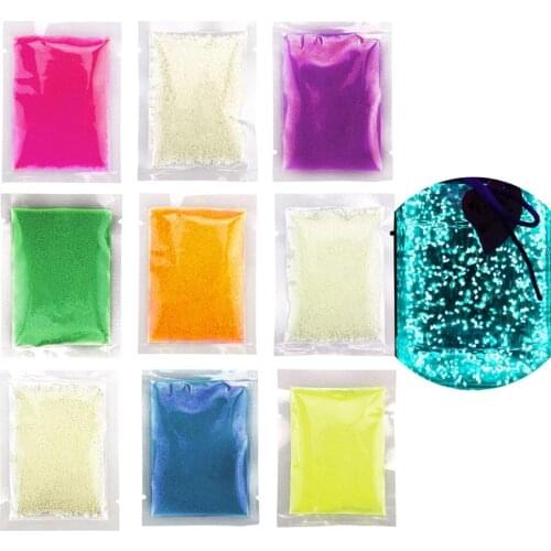50g Luminous Sand Glow In The Dark DIY Bright Paint Star Wishing Bottle Fluorescent Particles Toys Night Party Home Decoration