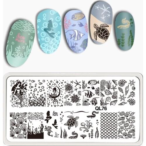 Nail Stamp Plates Cute Animal Image Nail Art Template Stainless Steel Floral Flower Lace Theme Nails Stencils