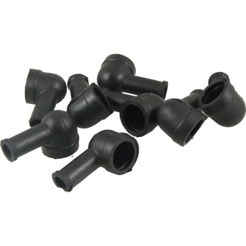 UXCELL New Top 8Pcs/lot M Size 15mm Terminal 8mm Cable Black Smoking Pipe Shaped PVC Battery Terminal Boots Insulating Covers