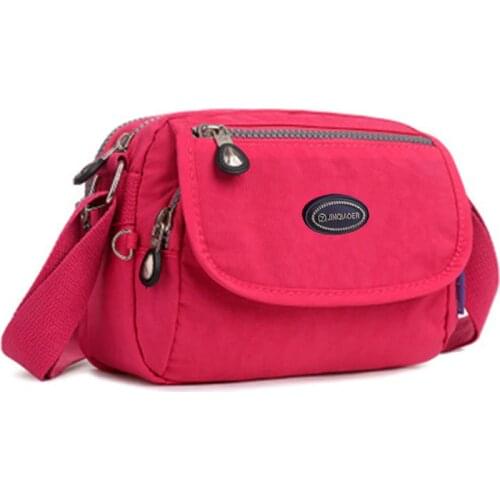 Waterproof multi-functional nylon shoulder bag multi-layer package leisure travel shoulder bag ladies cheap package sac femme