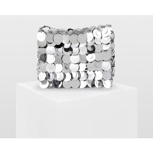 XIYUAN lady Sequin shoulder bag women Shiny Evening Bags Wedding Cocktail Metal Clutches handBags Chain Shoulder Purse handbag