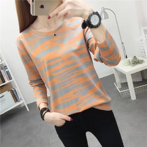 Woman tshirts tops women basic clothes t shirt oversized t shirt femme 2020autumn long sleeve top o-neck streetwear dropshipping