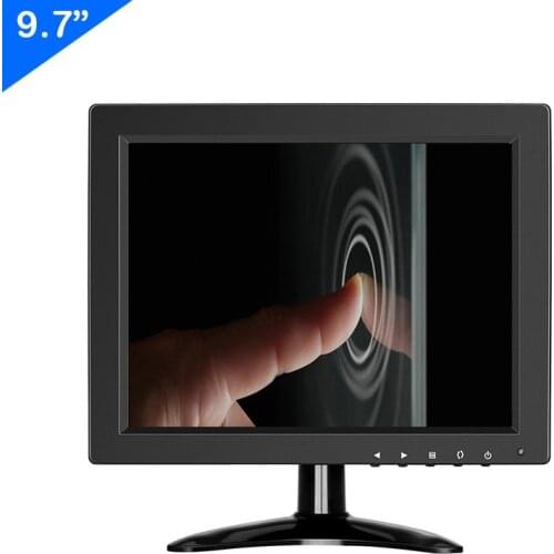 ZHIXIANDA 9.7 10 Inch 4:3 IPS LCD Screen With BNC HDMI AV VGA USB Input Touch Monitor Display