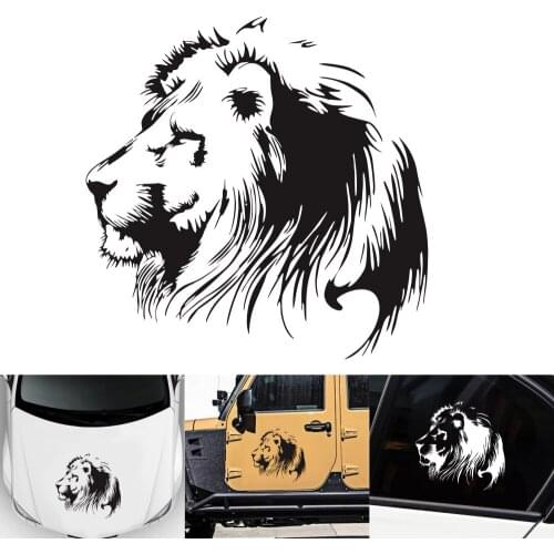 1PCS Lion Vinyl Decal Car Sticker Motorcycle Personalized Car Model Funny Funny Totem Car Sticker Auto Accessories