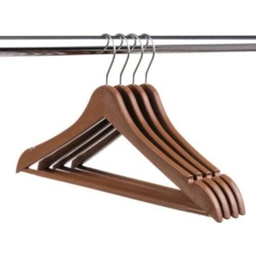 Modern Blue Home Wood Look Plastic Hanger, 12 Pcs