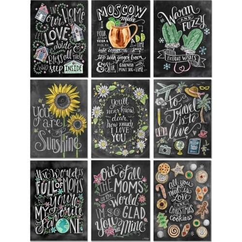 5D Diamond Embroidery Sale Full Drill Square /Round Diy Diamond Painting Cartoon Rhinestones Pictures Mosaic Blackboard Drawing