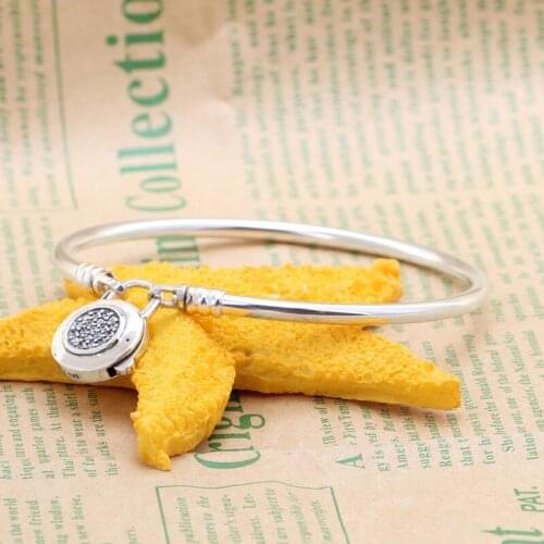 Authentic 925 Sterling Silver Pan Bracelet Creative Classic Moment Lock Fashion Bracelet Fit Diy Charm Women Jewelry
