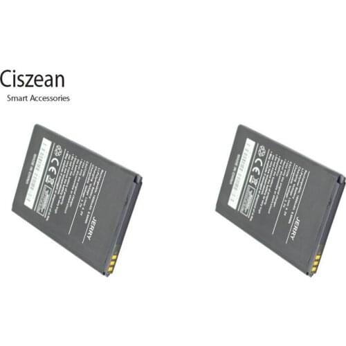 Ciszean 2x 3.7V 1800 mAh Replacement Jerry Battery For Wiko JERRY Batterie Bateria Baterij Cell Phone Batteries