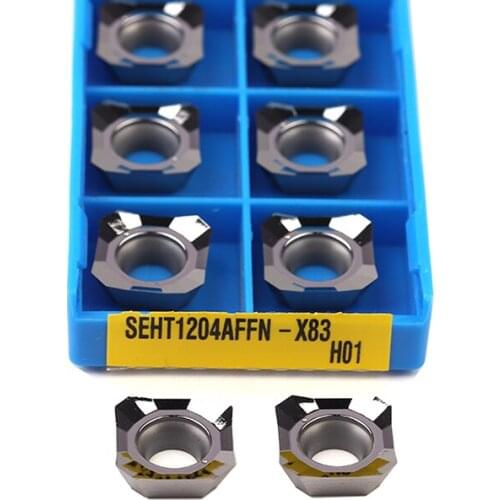 SEHT1204AFFN-X83 H01 CNC Lathe Milling Blades High Hardness Carbide Milling Cutter High-Quality Milling Inserts Aluminum Tools
