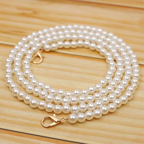 Ms worn one shoulder handbag accessories pearl chain single buy replacement arm