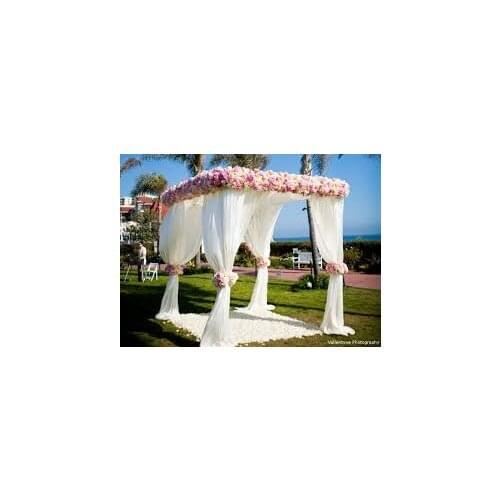 Hot 10'*10'*10' pure white square canopy drapery with stainless steel Pipes,wedding decoration wedding mandap