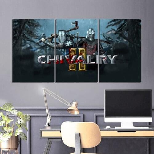 Chivalry 2 Game Poster Knight Painting for Wall Decor Sticker Canvas Oil Painting Wall Art for Home Decoration