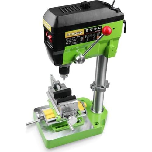 Mini Bench Drill Household 220v Multi-function Small Mini Speed Control Small Drilling Machine Milling Machine + Cross Pliers