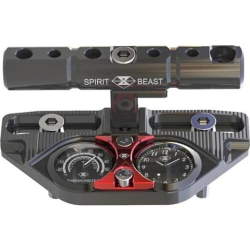 Motorcycle multi-function bracket accessories car clock Motocross handlebar pressure block extension rail spirit beast bell