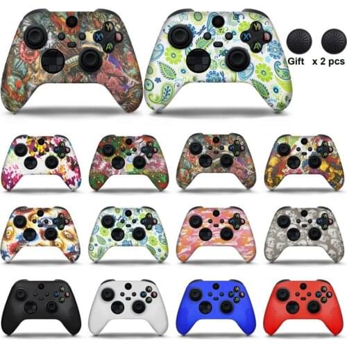 For Xbox Series X Controller Gamepad Camo Silicone Cover Rubber Skin Grip Case Protective For Xbox Series X Joystick