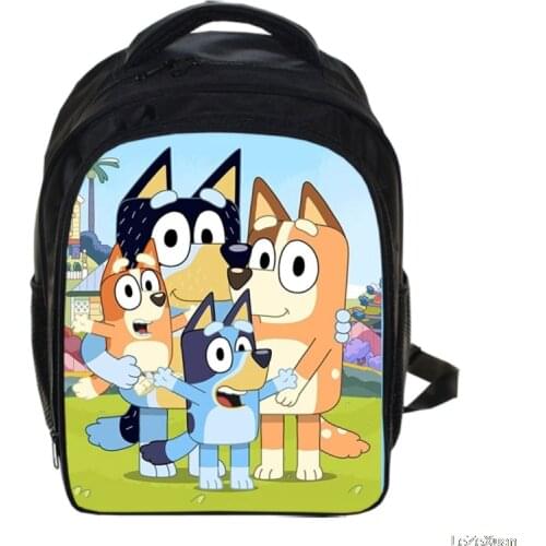 New Kids Bag For Girls Cute bluey School Bags Waterproof Backpack Children Kindergarten Preschool Backpacks
