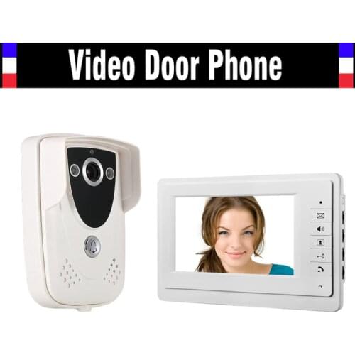 Wholesale Wired 7 Inch Monitor Video Intercom Door Phone Doorbell System IR Night Vision Camera Camera HD Doorbell Camera 1V1