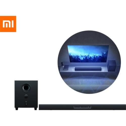 Original Xiaomi Soundbar + 6.5 Inches Subwoofer Home Theater 100W TV Speaker 2.1 Channel 5 Sound Units Multi-input Interface