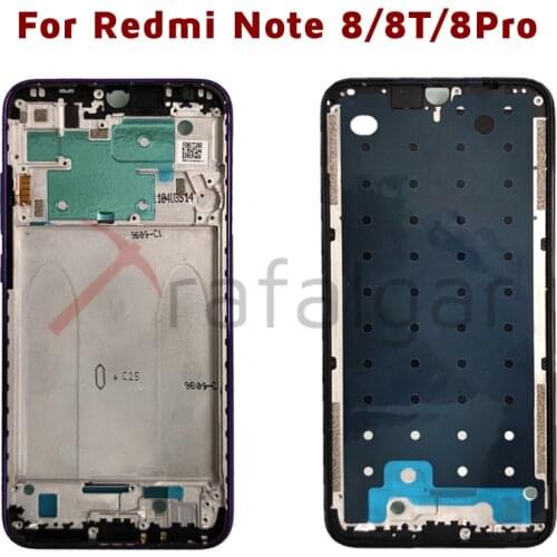 Original Front Frame For For Xiaomi Redmi Note 8/8T/Note 8 Pro Front Frame Middle Frame Bezel Housing For Redmi Note 8 T Housing