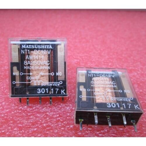 Relay NT1-DC12V NT1DC12V DC12V 12VDC 12V 8A 250VAC 5PIN