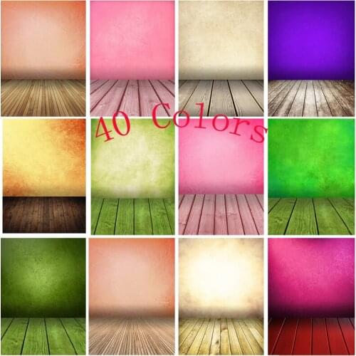 SHENGYONGBAO Vintage Gradient Photography Backdrops Props Brick Wall Wooden Floor Baby Portrait Photo Backgrounds 210125MB-22