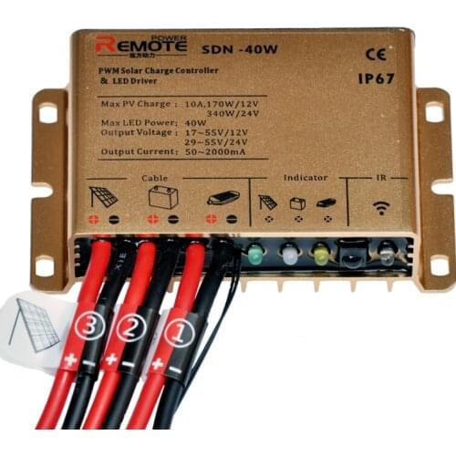 40W,60W,100W,150W,200W lifepo4 solar charge controller with built in led driver