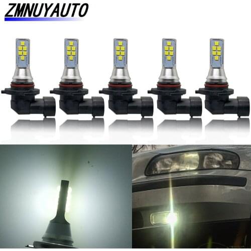 5PCS Led HB4 9006 Bulb HB3 9005 Fog Light 12 LED 3535SMD 6500K Super Bright Car Lamp Auto Daytime Runnning Lights 12V