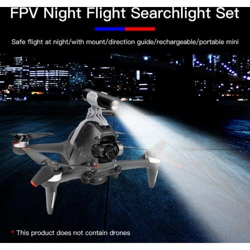 Drone Night Flight LED Light For DJI FPV Combo Fill light Lamp 3D Printed Flashlight Bracket for DJI FPV Drone Accessories