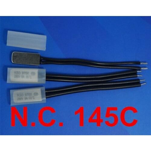 100pcs/lot) 145C KSD9700 Normally Close Thermostat, Temperature Switch, NC145Celsius, Bimetal Disc