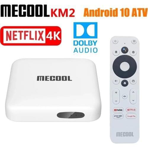 Mecool KM2 Netflix 4K Android 10 TV Box Amlogic S905X2 2GB 8GB Europe USA Dutch Germany UK Poland Prime Video HDR 10 IPTV BOX