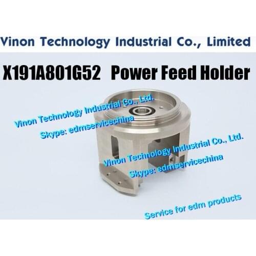 X191A801G52 EDM MV Power Feed Holder, MV Block Upper Head for Mitsubishi MV1200S, MV2400S series machine X191-A801-G52, 22100034