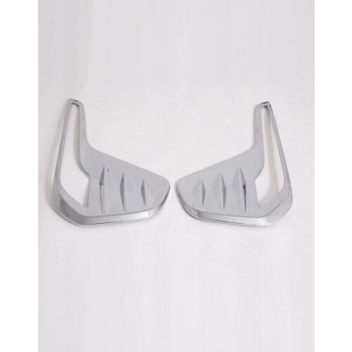 2 Pcs ABS Chrome Carbon Fiber Imitate Front Fog Light Lamp Cover Trim For Chevrolet Cavalie ONIX 2019