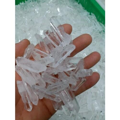 3-4cm 1000g AAAA NATURAL very clear QUARTZ CRYSTAL POINT HEALING