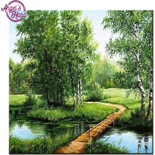 DIY diamond embroidery landscape 5D diamond painting Cross Stitch full square Rhinestone mosaic home decoration