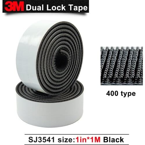Free shipping 3M dual lock tape black adhesive double sided tape acrylic sj3541 pressure sensitive tape 1in * 1M